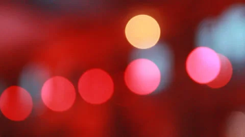 Lights spots out of focus Video stock 25259382