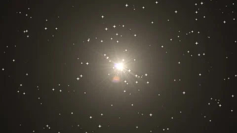 Lights star sky space background.Optical flare stars. Stock Footage 267084131