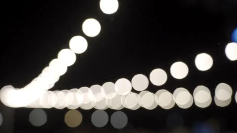 Lights String Bokeh Stock Footage 233526370