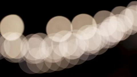 Lights String Bokeh warm Light Stock Footage 233526394