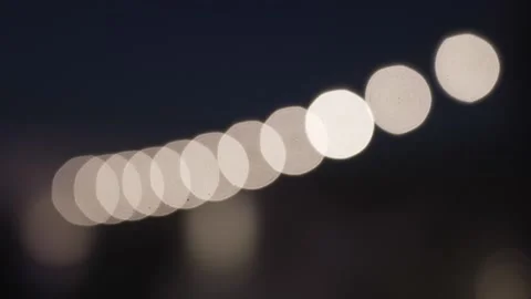 Lights String Bokeh warm Light Stock Footage 233526397
