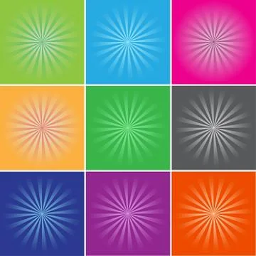 The lights of a sun. Set. Eps 10. Stock Illustration