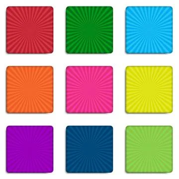 The lights of a sun. Set. Eps 10. Stock Illustration