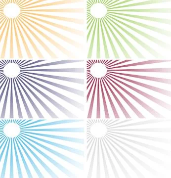 The lights of a sun. Set. Eps 10. Stock Illustration