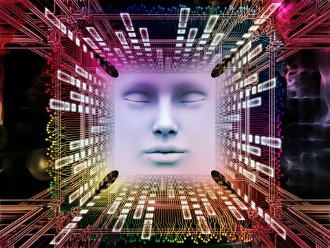 Lights of Super Human AI イラスト素材