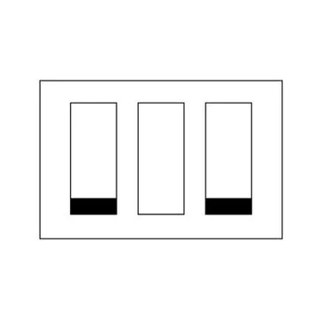 Lights switch panel Stock Illustration