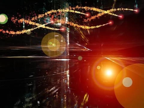 Lights of Technology Stock Illustration