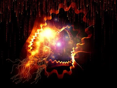 Lights of Technology Stock Illustration