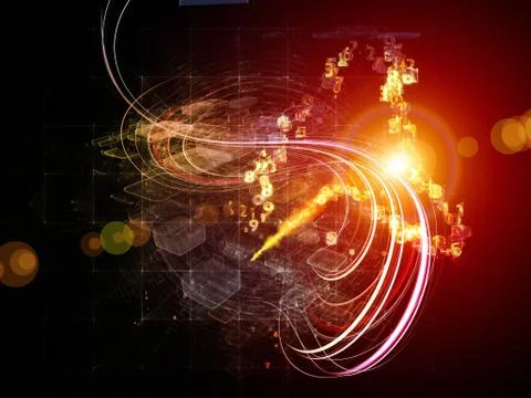 Lights of Technology Stock Illustration