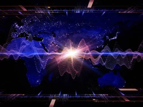 Lights of Technology Stock Illustration