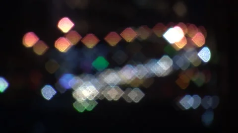 Lights of Traffic Diffused Stock Footage 44786670