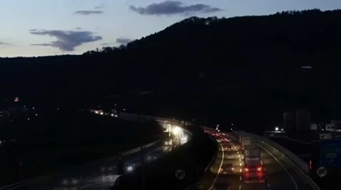 Lights traffic highway Stock Footage 286217006