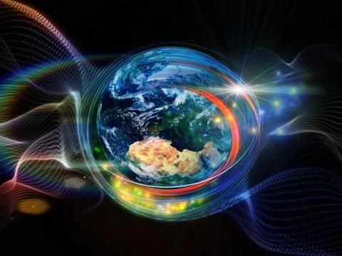 Lights of Turbulence Illustrazione stock