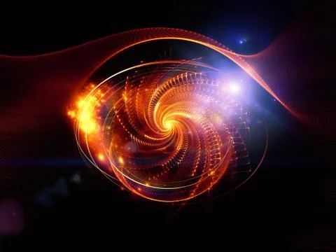 Lights of Turbulence Stock Illustration