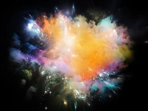 Lights of Universe Stock Illustration