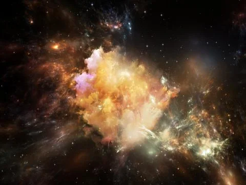 Lights of Universe Stock Illustration