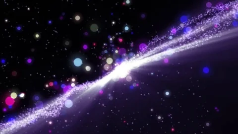 Lights violet bokeh background. Elegant golden abstract. Disco background wit Video stock 82445524