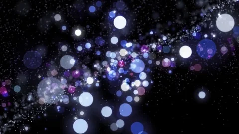 Lights violet bokeh background. Elegant golden abstract. Disco background wit Stock-Footage 82445531