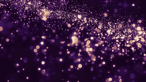 Lights violet bokeh background. Elegant golden abstract. Disco background wit Stock Footage 82471227