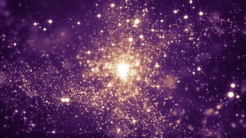 Lights violet bokeh background. Elegant golden abstract. Disco background wit Видео 82492665