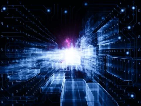 Lights of Virtual Space Illustrazione stock