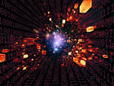 Lights of Virtual Space Illustrazione stock