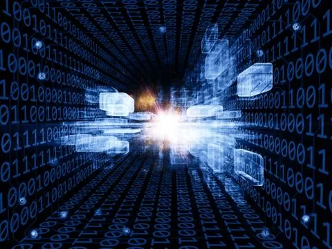 Lights of Virtual Space Illustrazione stock