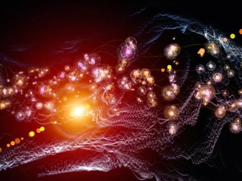 Lights of Virtual World Illustrazione stock