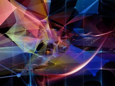 Lights of Virtual World Stockillustratie