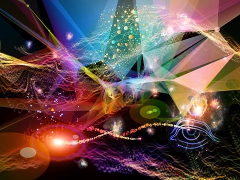 Lights of Virtual World Stockillustratie