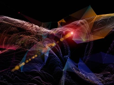 Lights of Virtual World Stockillustratie