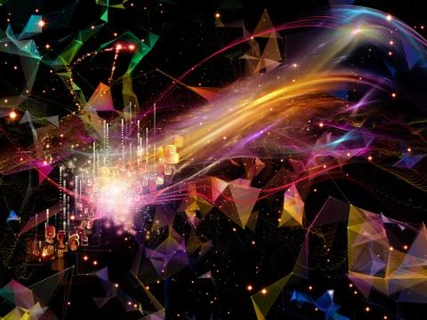Lights of Virtual World Stockillustratie