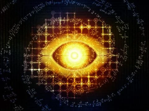 Lights of Visual Information 스톡 일러스트