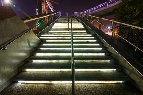 Lights on a walkway Stock Photos