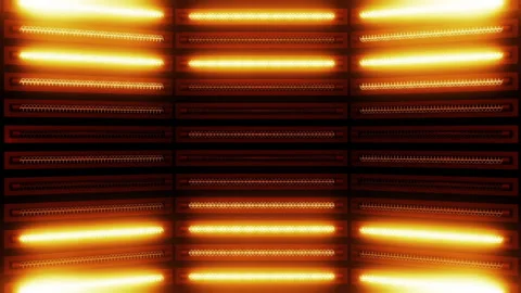 Lights Warm Panel Looped Video Stock Footage 145978564
