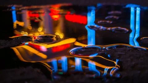 Lights on water Foto stock