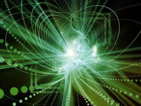 Lights of Wave Particle Stock Illustration