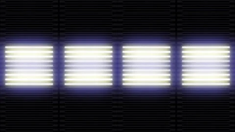 Lights White Panel Looped Video Stock Footage 154351374