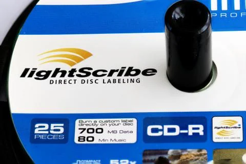 Lightscribe discs for laser-etched CD discs Stock Photos