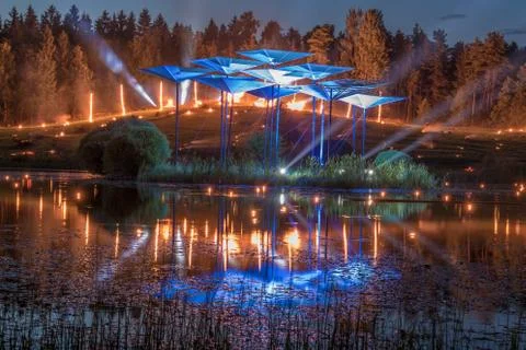Lightshow in the wilderness Foto stock
