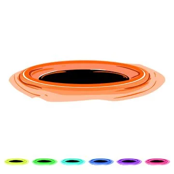 Lightspeed portal vfx cartoon vector graphic Stock Illustration