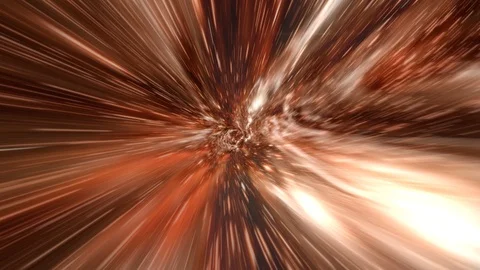 Lightspeed travel inside a vortex Stock Footage