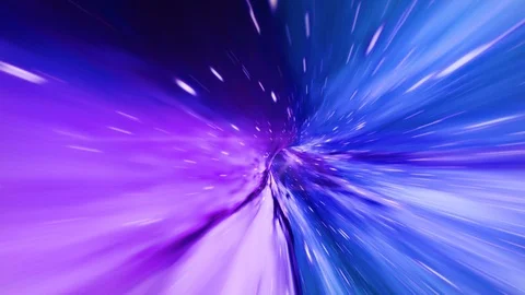 Lightspeed travel inside a vortex Stock Footage