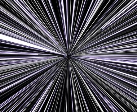 Lightspeed tunnel on a peak of speed Stock Illustration