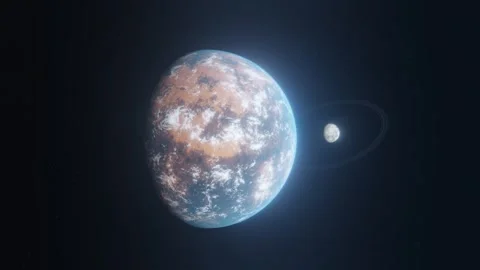 Lightspeed Warp to a Distant Planet 3D Animation Stock Footage 307348009