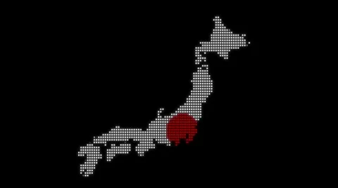 Lightup japan with alpha matte Video stock 8949659