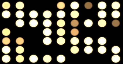 Lightwall with Flashing Lights Stock Footage 69768539