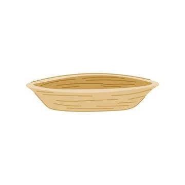 Lightweight bamboo plate cartoon vector illustration Stock Illustration
