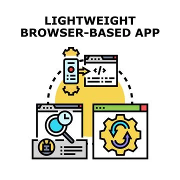 Lightweight browser based application development and optimization イラスト素材