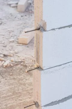 Lightweight concrete block Stock Photos